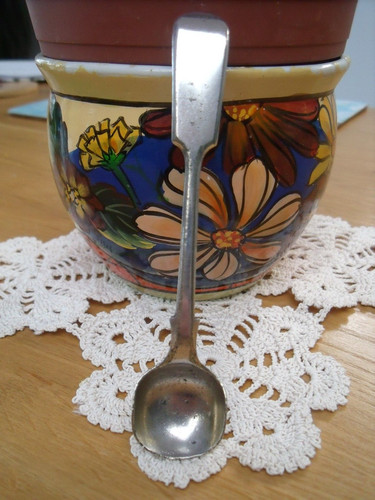 Antique silver plated - silver, fiddle
