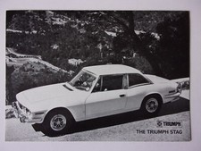 TRIUMPH STAG orig 1970 UK Mkt Small Format Sales Brochure - #438/570/ENG
