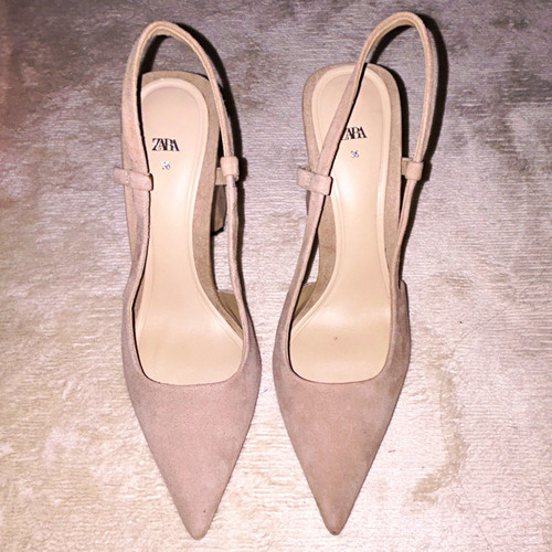 Zara women beige - women’s, suede
