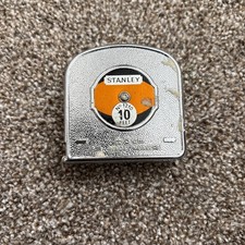 Vintage Stanley No. 1210 10ft Tape Measure – Made in England – Chrome Case