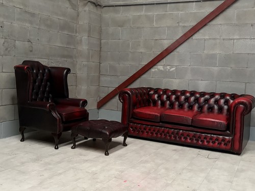 Vintage oxblood leather - vintage,