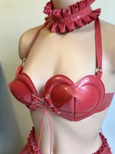RED LATEX RUBBER LOVE HEART