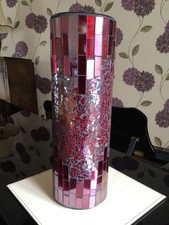 Tall Mirrored GLASS vase