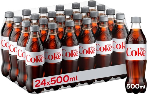 Diet coke 500ml bottles - coke,
