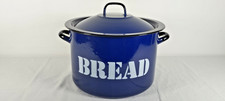 Vintage Large Round Blue and