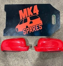 VW Golf MK4 1997-2004 Tornado Red Ly3d Door Wing Mirror Cover Cap Pair Bora Leon