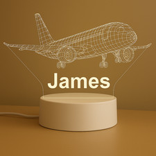 Personalized Airplane 3D LED