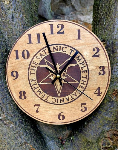 Handmade wooden wall clock - handmade,