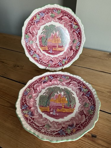 Pair antique mason vista - antique,