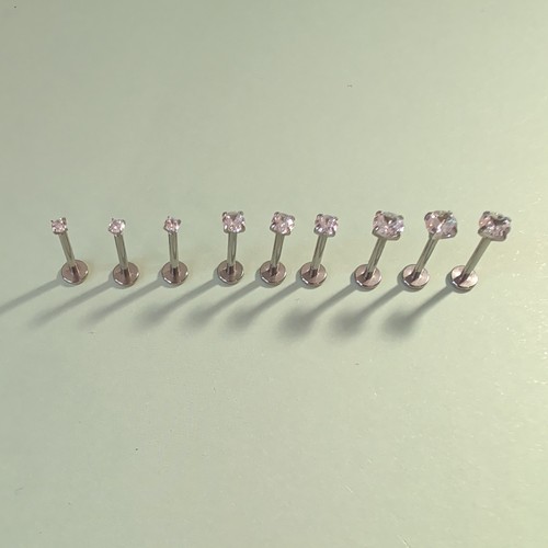 9pcs silver gem - silver, bars