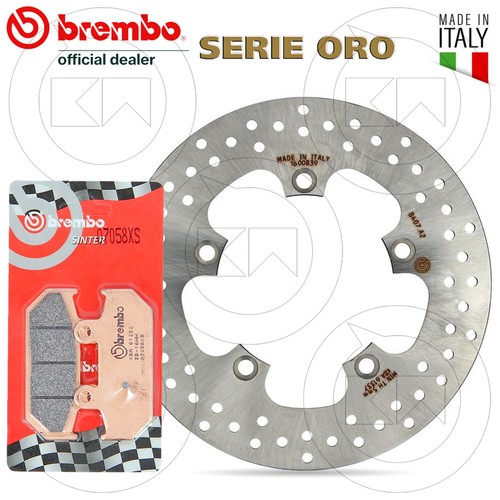 Rear brake disc kit - kit, sintered