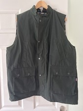 Waxed Shooting Vest Gilet Men's XL  Cotton Walker & Hawkes Bodywarmer Hunting 