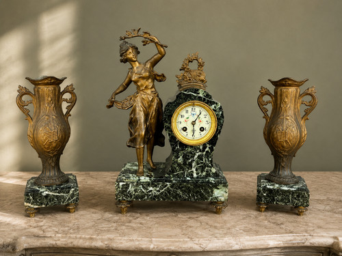 Clock vintage french - vintage, style