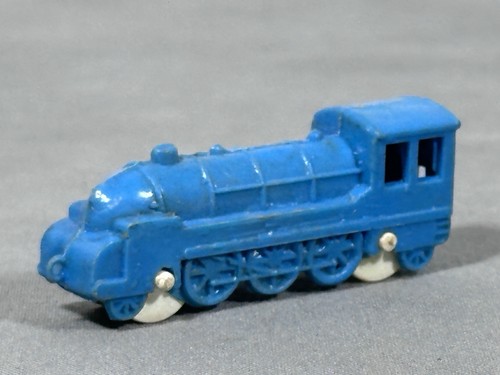 Vintage miniature blue steam - blue,