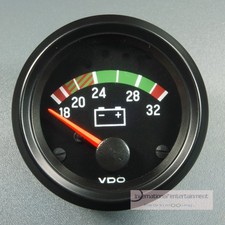 VDO VOLTMETER 24 VOLT AUXILIARY INSTRUMENT GAUGE 52mm Cockpit International