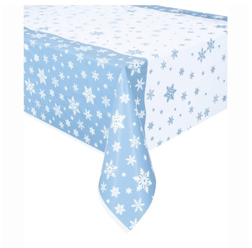 Snowflakes rectangular plastic - rectangular,