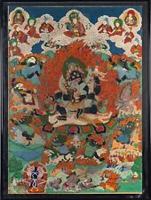20th Century antique Tibetan Yamataka wrathful deity/Buddha painting