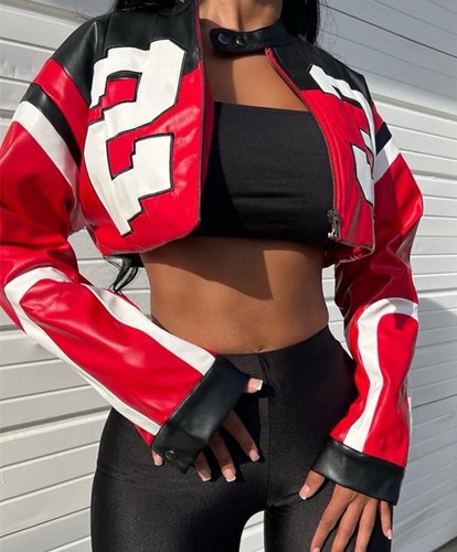 Faux leather jacket size - faux, xs