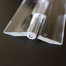 Transparent Clear Plastic Acrylic 300mm 12" Continuous Piano Hinge Hinges