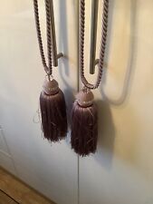 beautiful diamante braided tassel tie backs lilac in colour  excellent