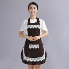 French Style Maid Apron White