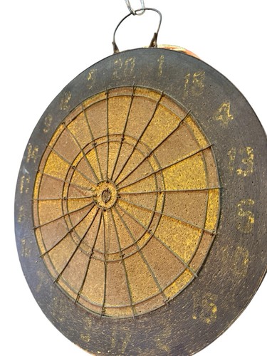 Vintage wooden dartboard old - vintage,