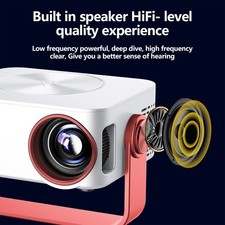 Small Projector 1080P Auto Correction LED Movie Projector For Laptop PC For TV