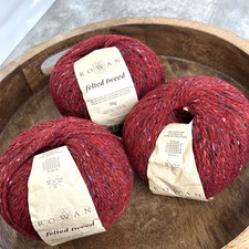 3 x Rowan Yarn Red Felted