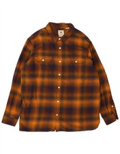 LEVI'S Mens Relaxed Fit Flannel Shirt XL Multicoloured Check Cotton XY21