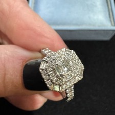 Platinum 1ct Diamond Emerald