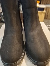 Chix Suede Size 5  Black Ankle