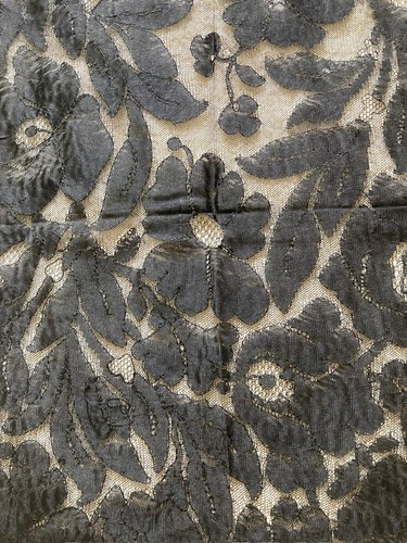 Vintage spanish black - black, floral