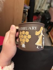 Vintage 1977 Hornsea Pottery February Love Mug Lancaster Months of the Year