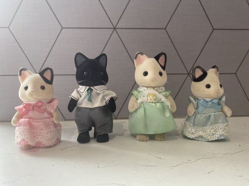 Sylvanian families tuxedo cat - families,