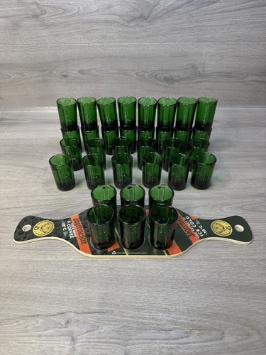 X34 green glass embossed - x34,