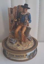  Vintage Franklin Mint John Wayne THE ALAMO Dome Figurine only no Dome.