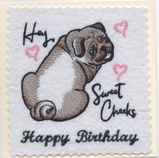 Hand Made Embroidered Birthday