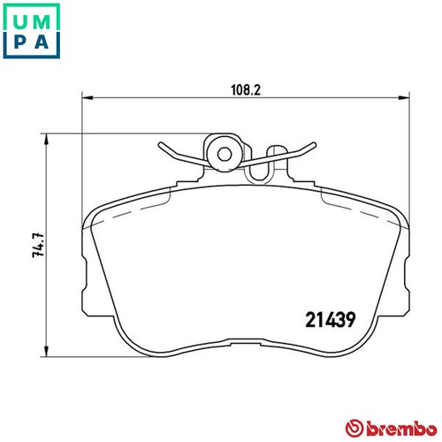 Brake pad set disc - brake, 06