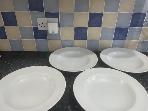 Large white heavy rimmed - 4, x