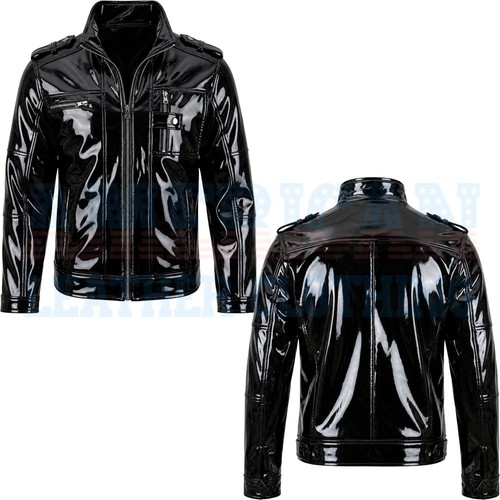 Handmade mens pvc - pvc, jacket