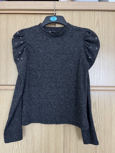 Zara charcoal grey jumper with - jumper,