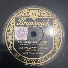 78rpm Jazz/Swing Cab Calloway-St James’ Infirmary/Nobody’s Sweetheart