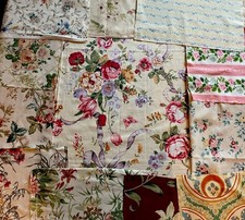 Vintage Floral Fabric X 12