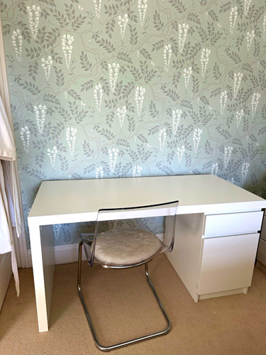 White ikea desk - 1, drawer