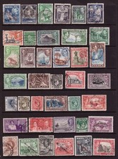 British Commonwealth King George VI used stamps selection