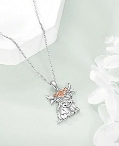 Silver highland cow - silver, /