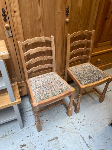 Pair light oak dining - pair, of
