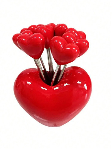 10pcs love fruit fork - fruit,