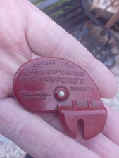 Unusual Bakelite Crawford's Biscuits Advertising Opener For Keepcrisp Cartons