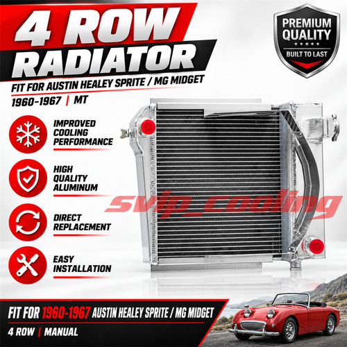 Row aluminium radiator fit - row,